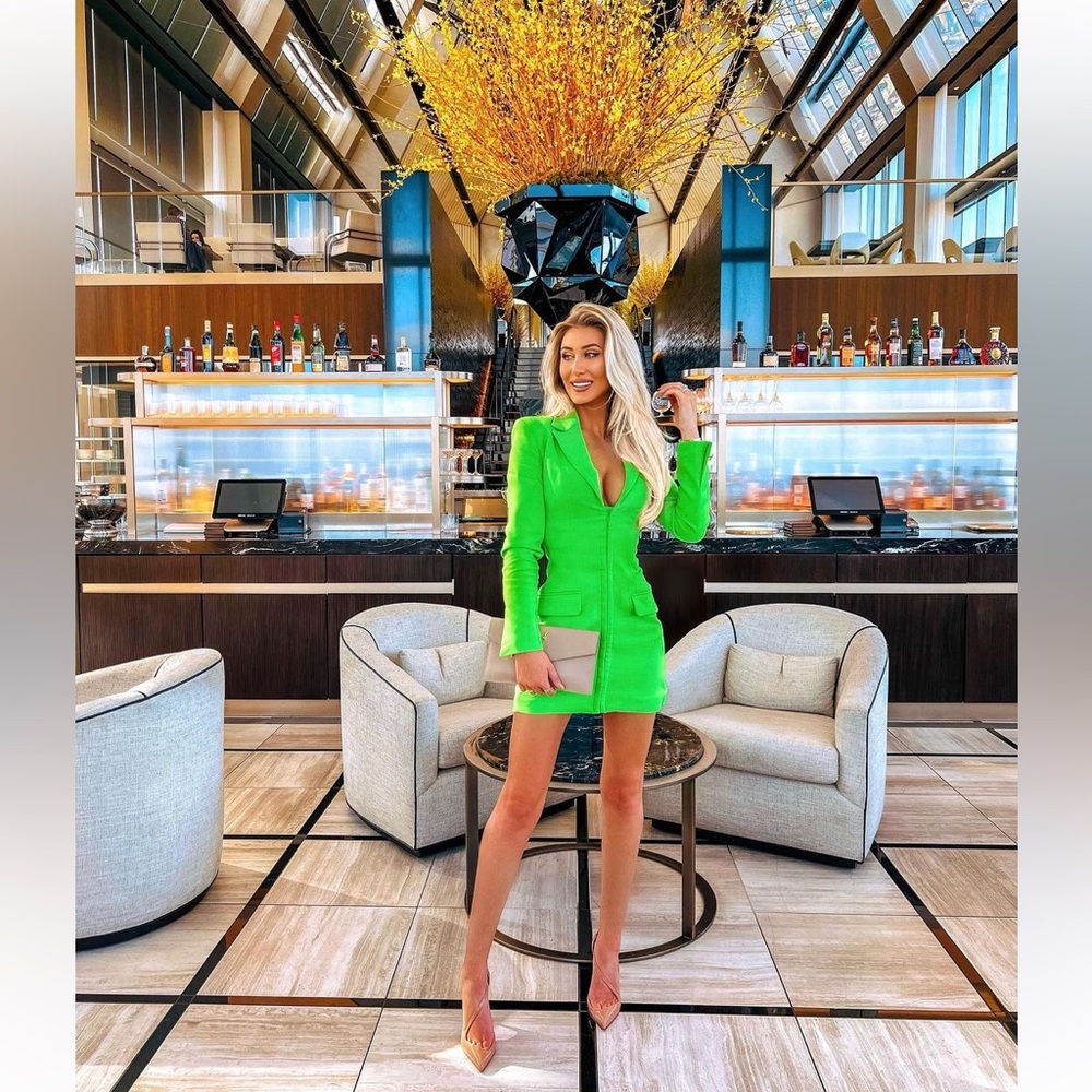Zara Neon Green Dress